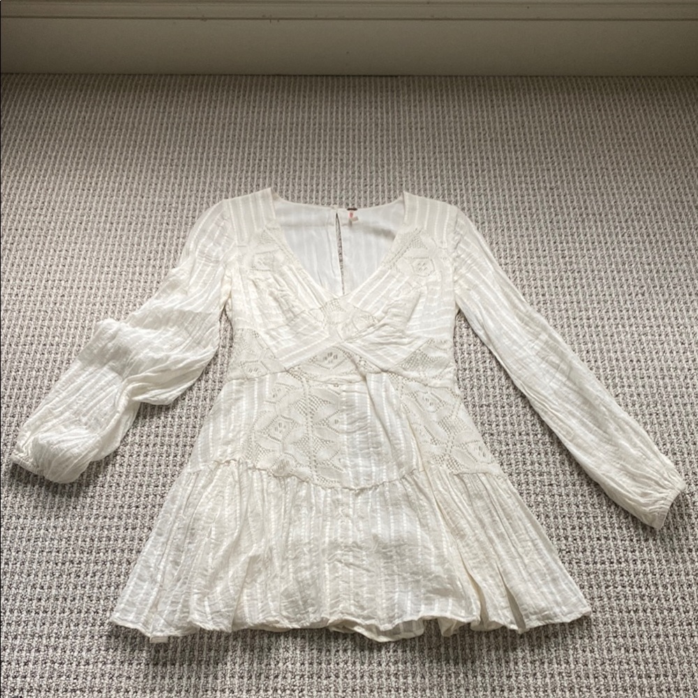 Free People White Lace Dress